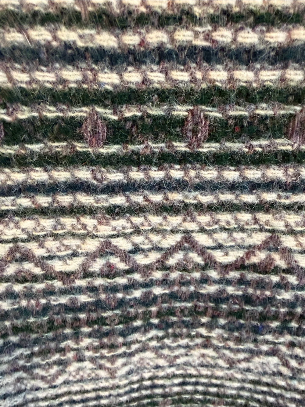 Vintage Amana Woolen Mills 100% Virgin Wool Throw Blanket Fringe USA
